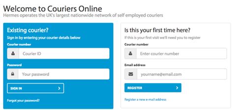 hermes couriers online|mycouriersonline sign in.